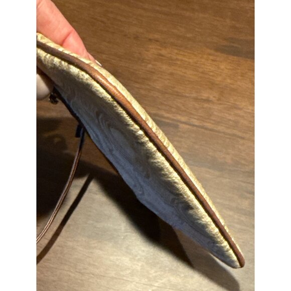 Coach Audrey Op Art Swirl Wallet Wristlet Brown Geometric Beige - Picture 4 of 6